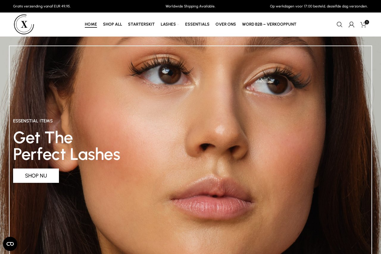 Lash-X Cosmetics — Webshop en B2B-dealerportaal in één platform