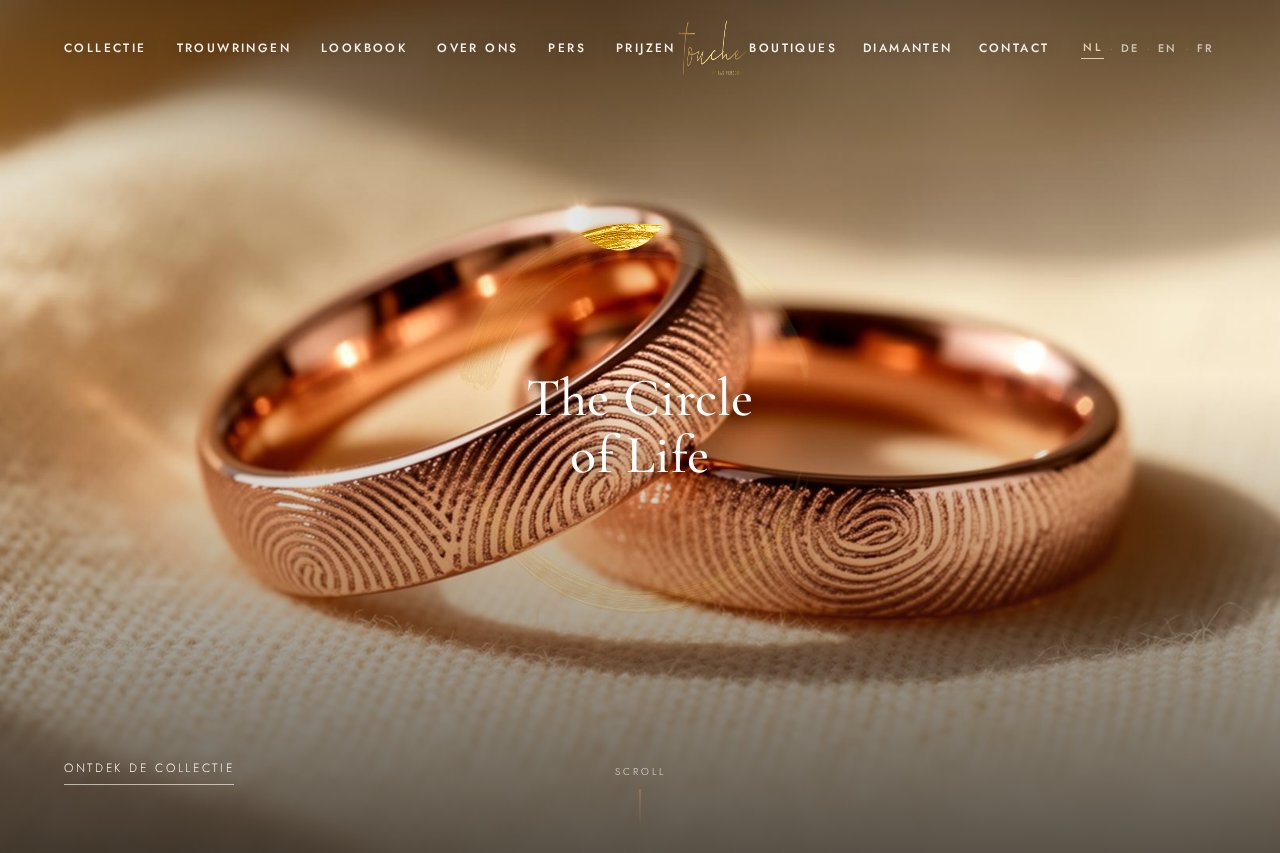 Touché Jewels — Maatwerk website voor een sieradenmerk met vakmanschap
